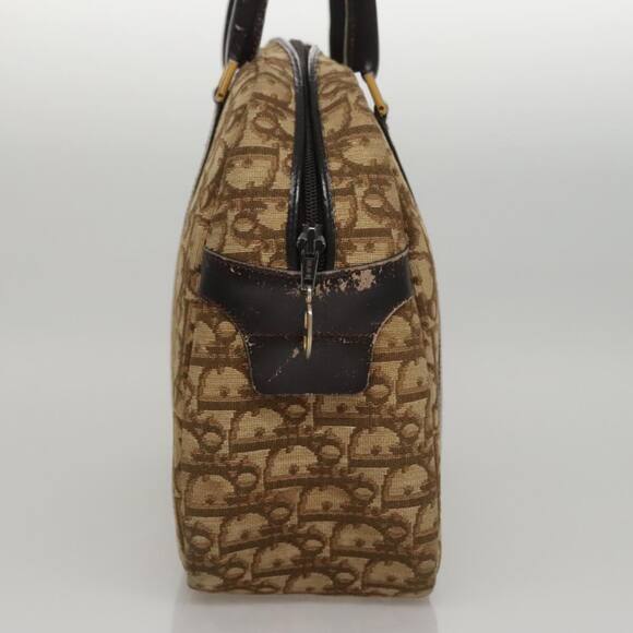 DIOR Trotter Canvas Hand Bag Brown - Picture 5 of 13
